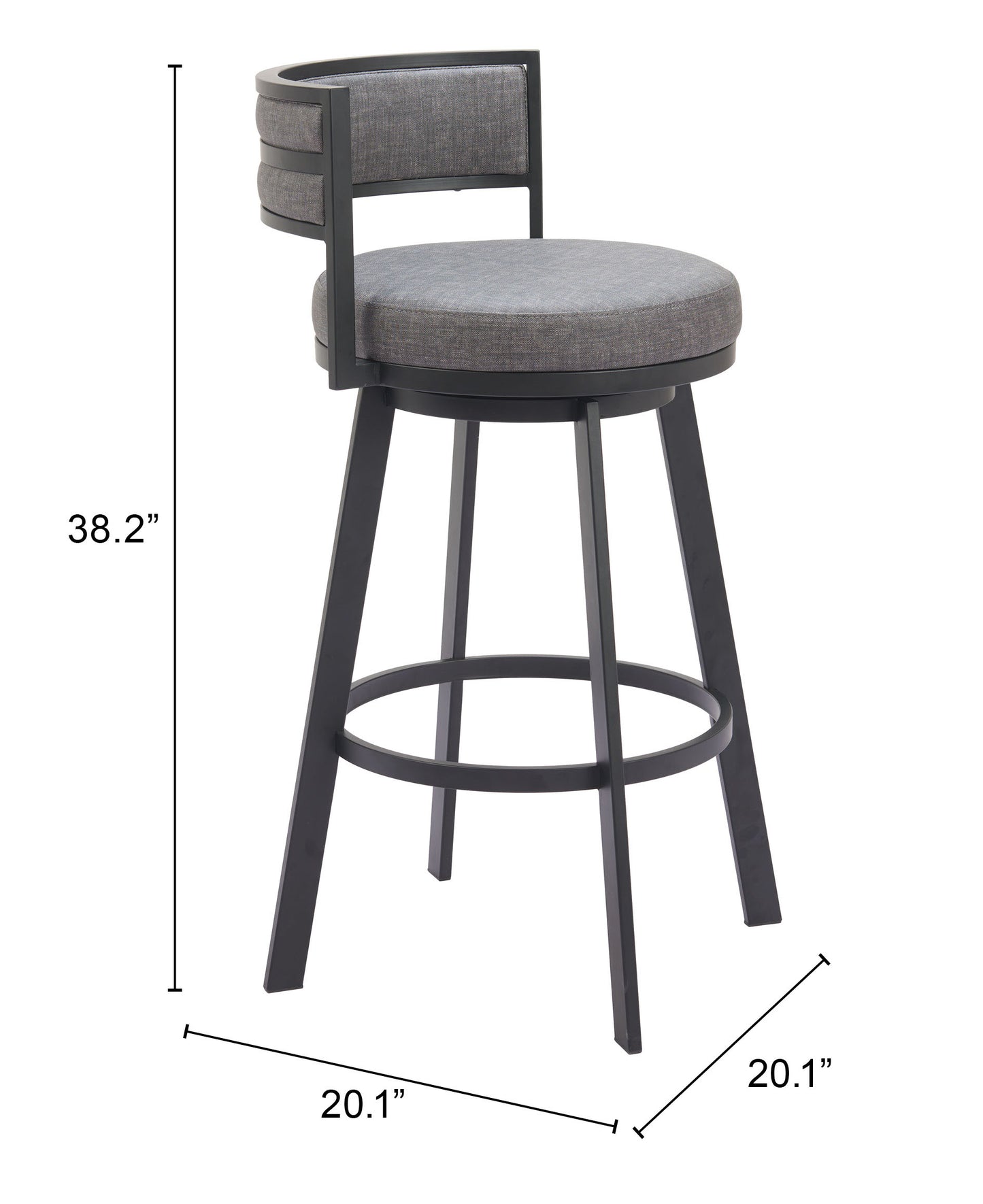 Swivel Barstool Gray - Premium Quality & Stylish Design for Your Home