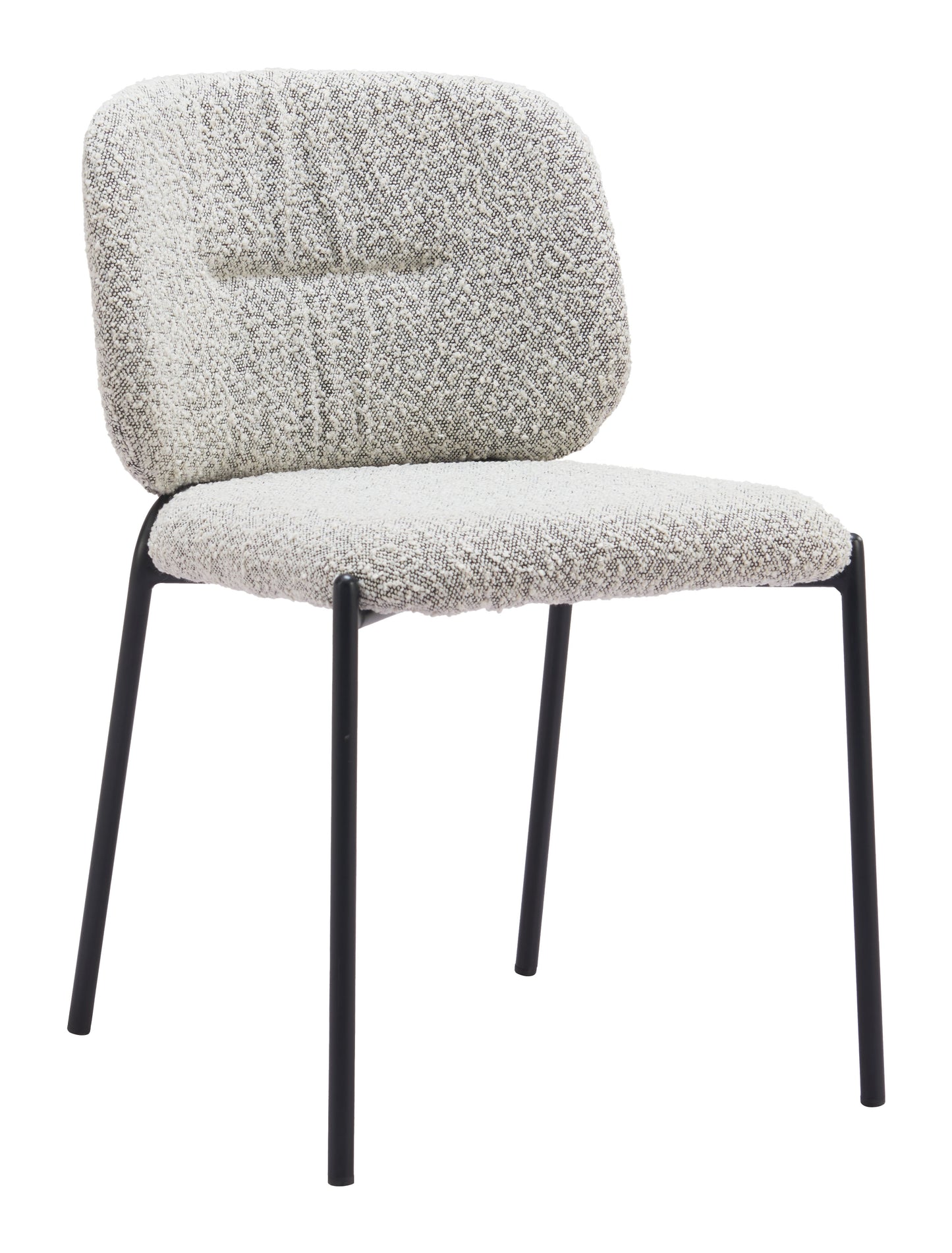 Chaise de salle à manger Plat (lot de 2) Gris