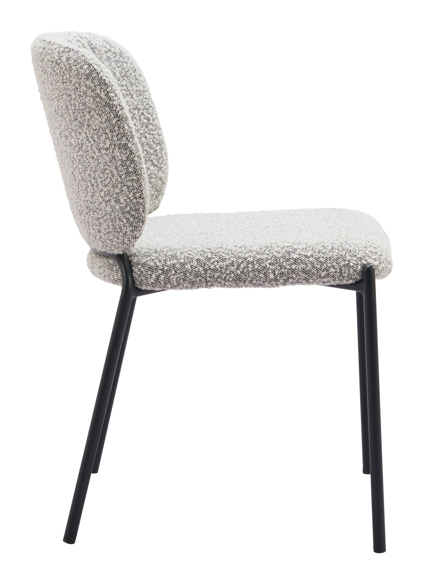 Chaise de salle à manger Plat (lot de 2) Gris