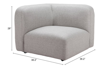 Corner Chair Gray - Modern & Ergonomic Seating for Home & Office