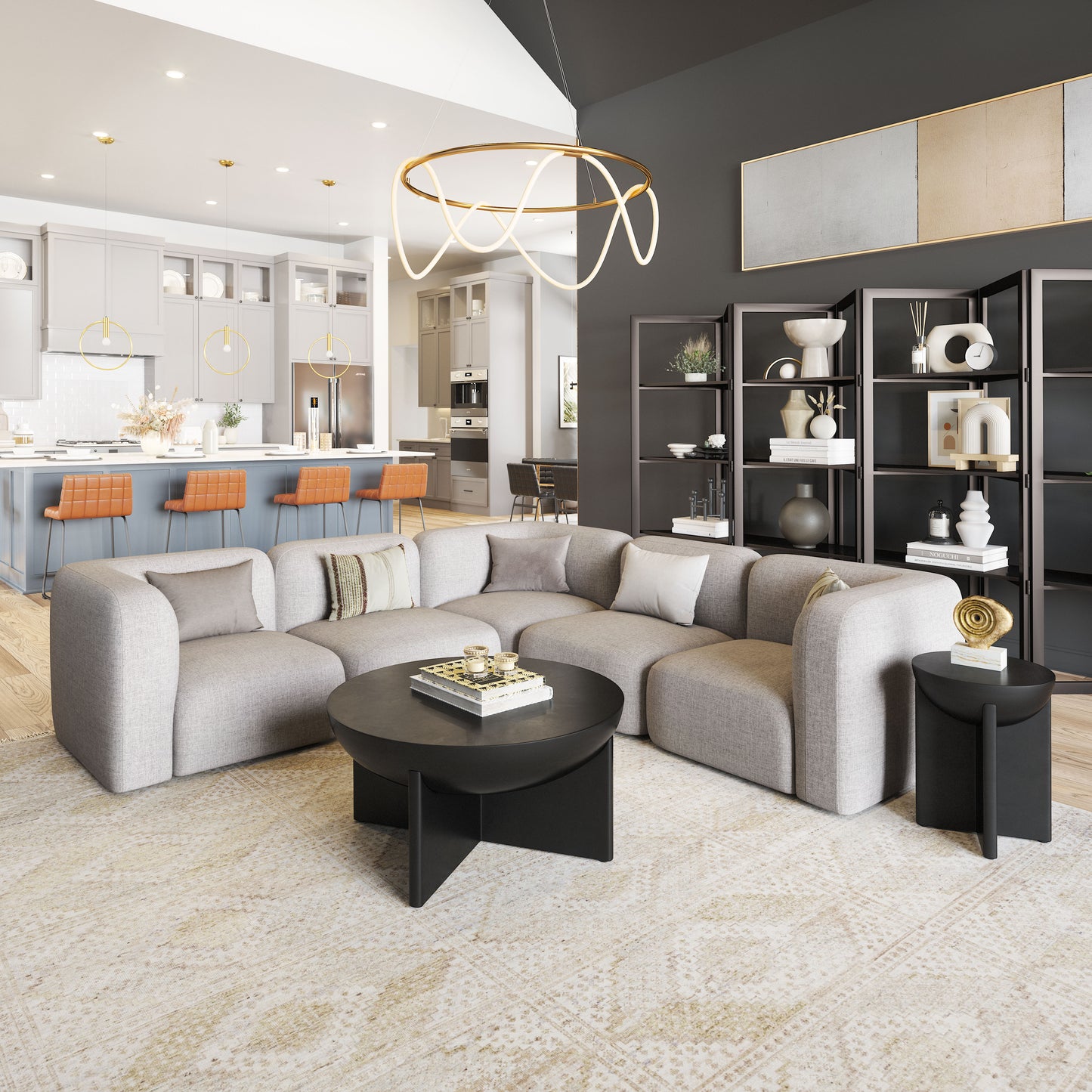 Corner Chair Gray - Modern & Ergonomic Seating for Home & Office