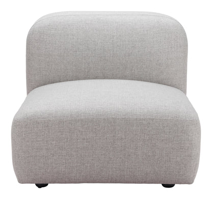 Chaise intermédiaire Biak grise