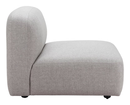 Chaise intermédiaire Biak grise