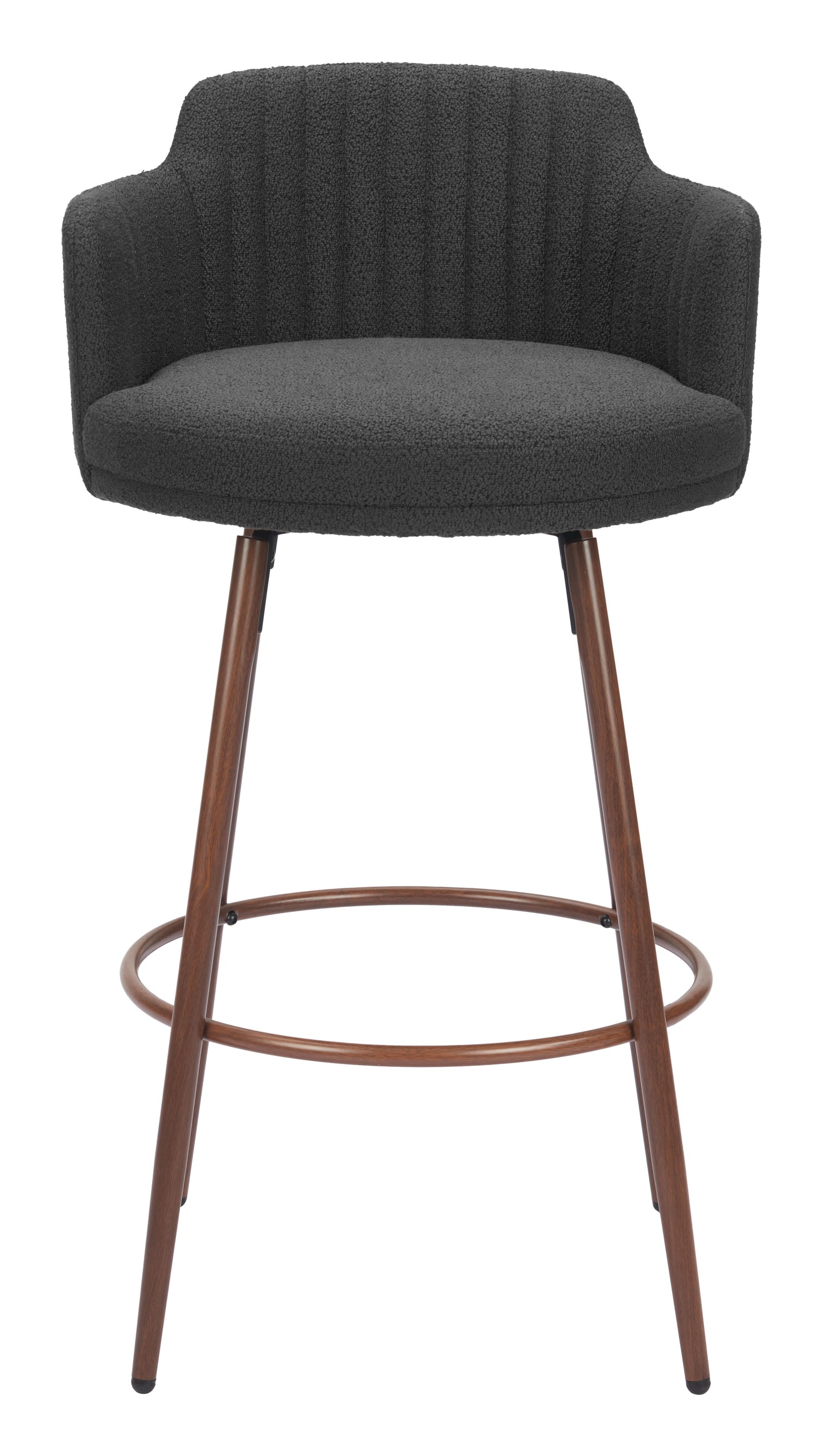 Swivel Barstool (Set of 2) Black & Walnut - Premium Quality & Stylish Design for Your Home