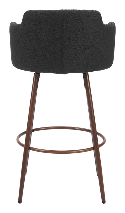 Swivel Barstool (Set of 2) Black & Walnut - Premium Quality & Stylish Design for Your Home