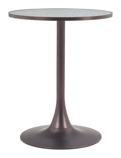 Table de bistrot Bite Gris et Bronze