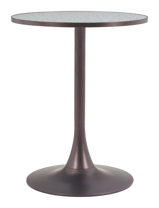 Table de bistrot Bite Gris et Bronze