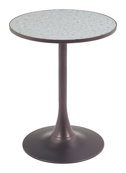 Table de bistrot Bite Gris et Bronze