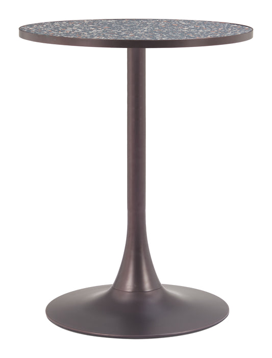 Table de bistrot Bite noire et bronze