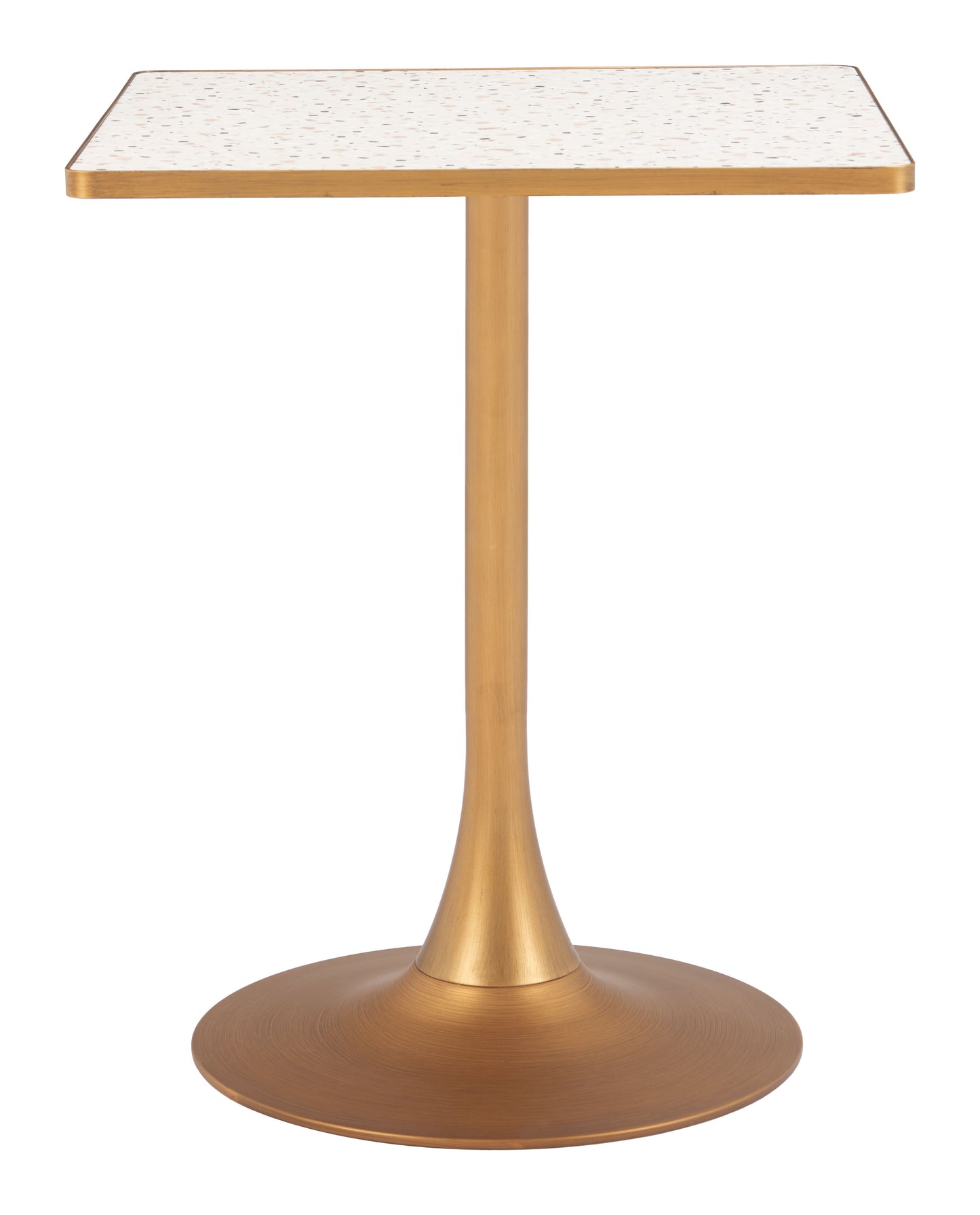 Bistro Table Beige & Gold - Elegant & Durable Dining Table for Stylish Spaces