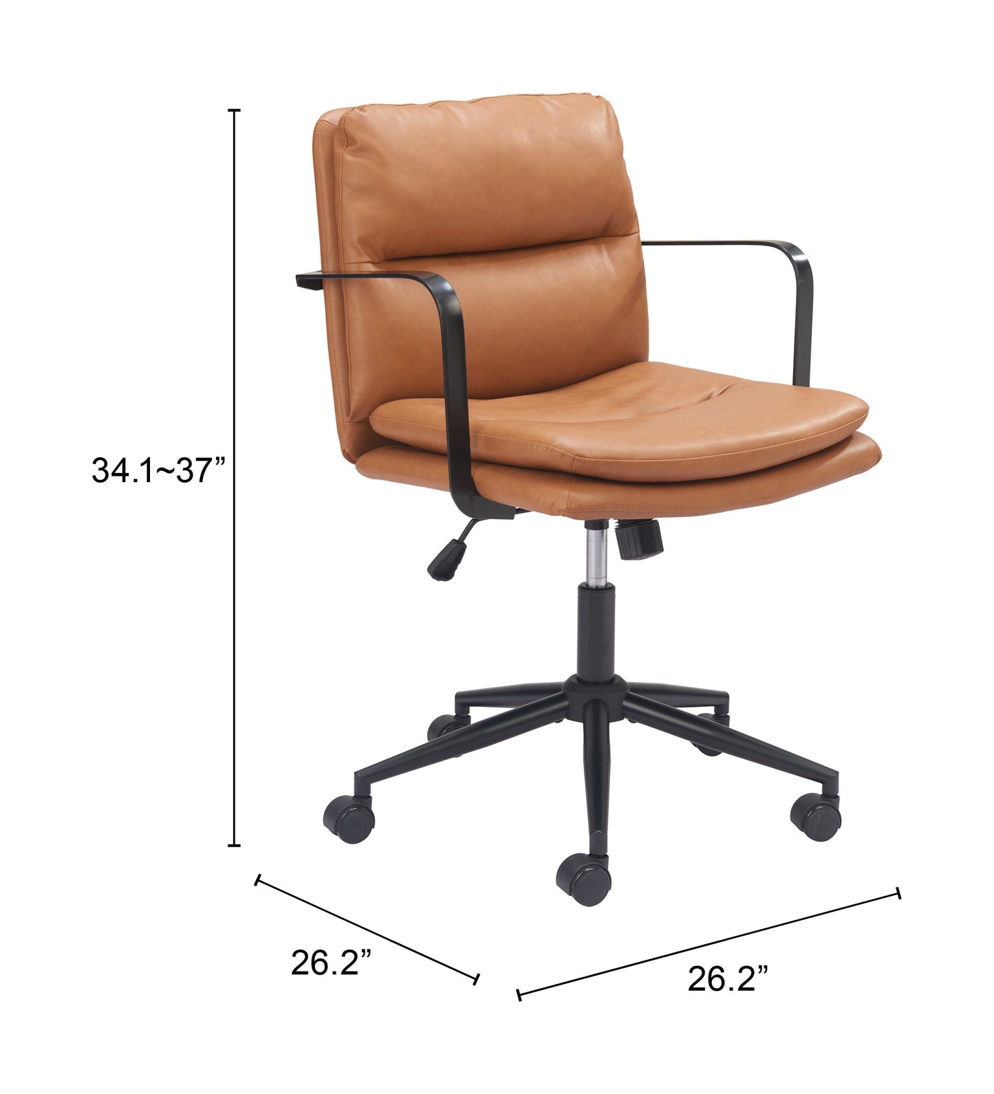 Office Chair Brown - Modern & Ergonomic Seating for Home & Office