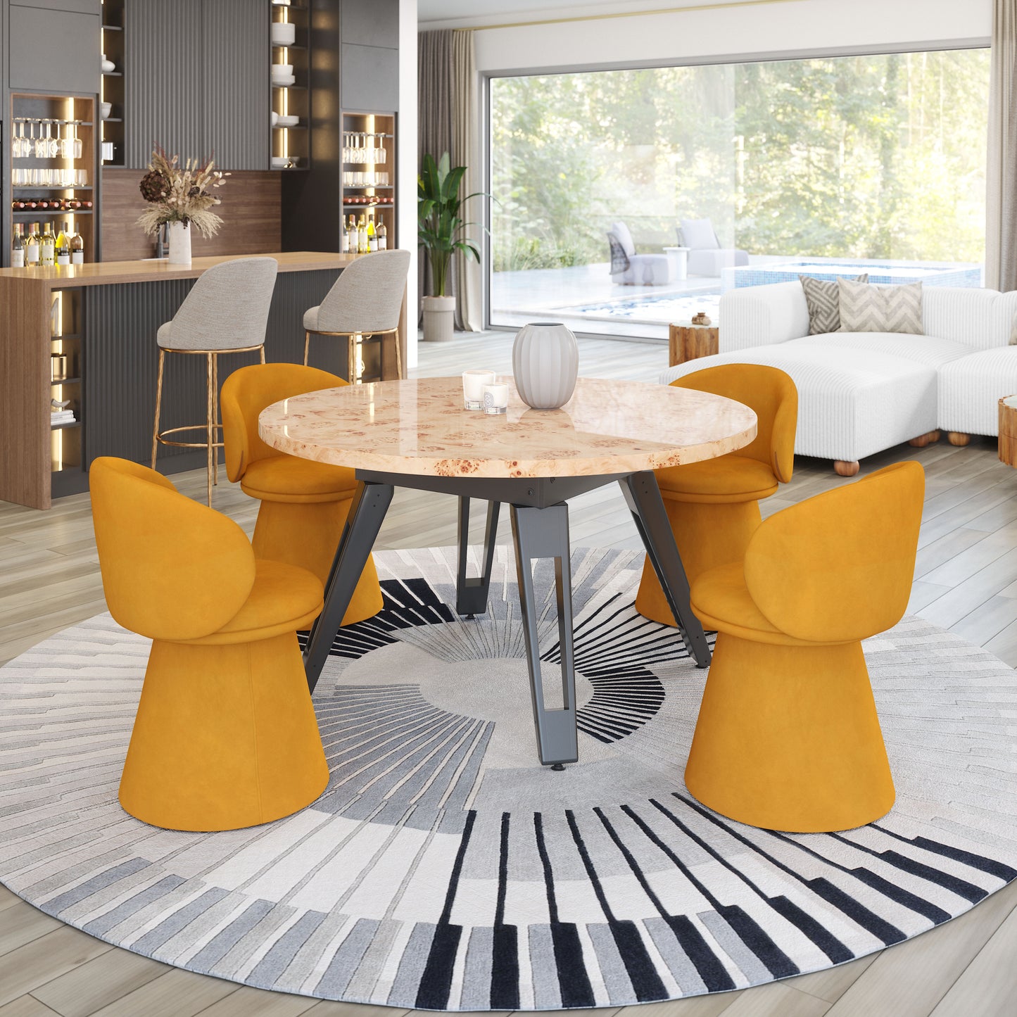 2 in 1 Table Natural - Elegant & Durable Dining Table for Stylish Spaces