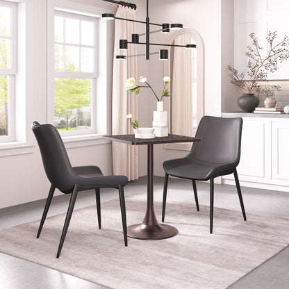 Chaise de salle à manger Magnus (lot de 2) noire