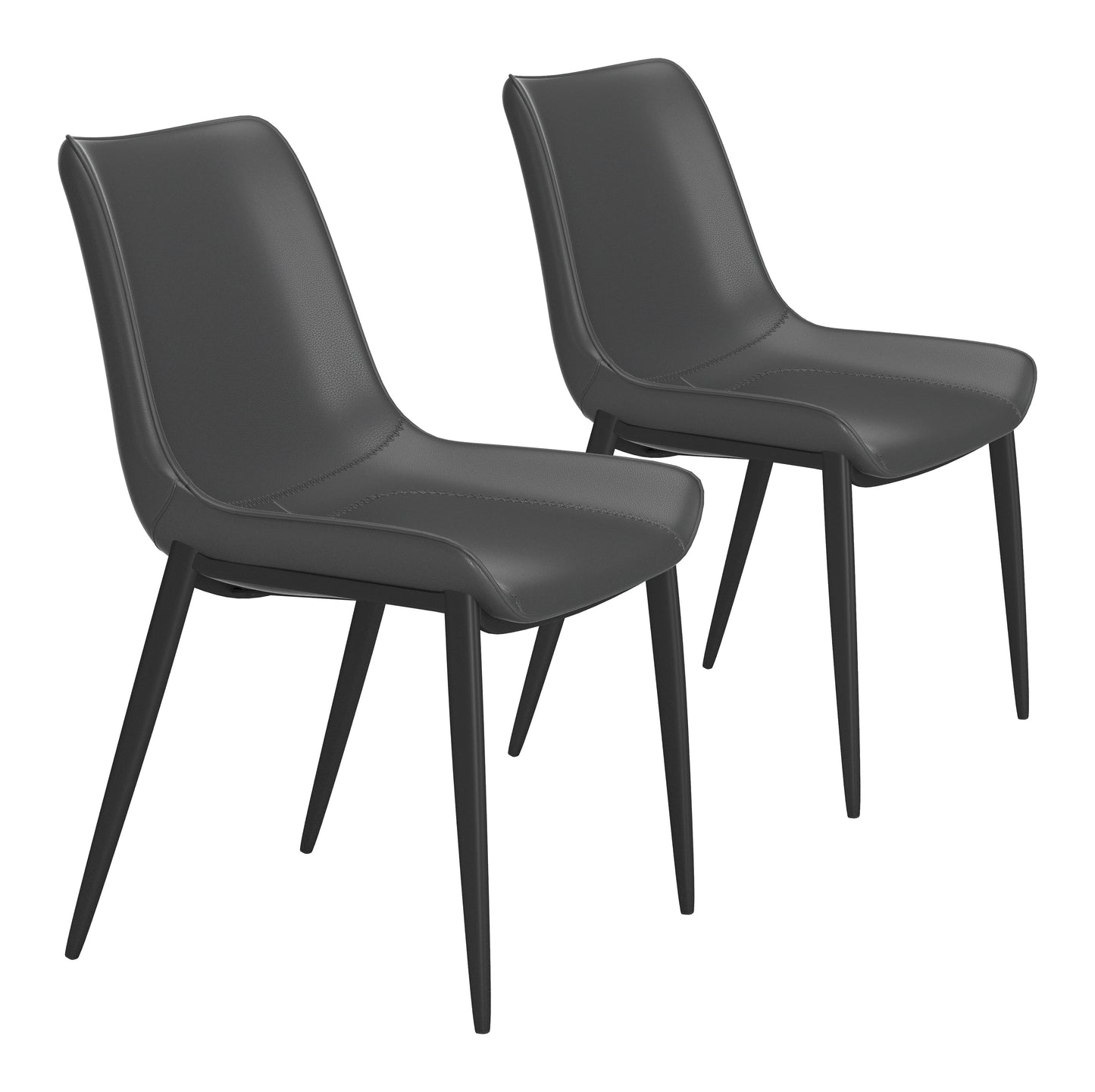 Chaise de salle à manger Magnus (lot de 2) noire