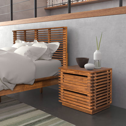 Table d'appoint Linea en noyer