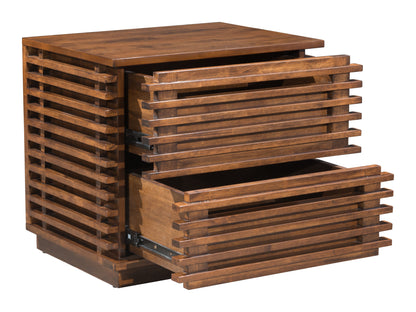 Table d'appoint Linea en noyer