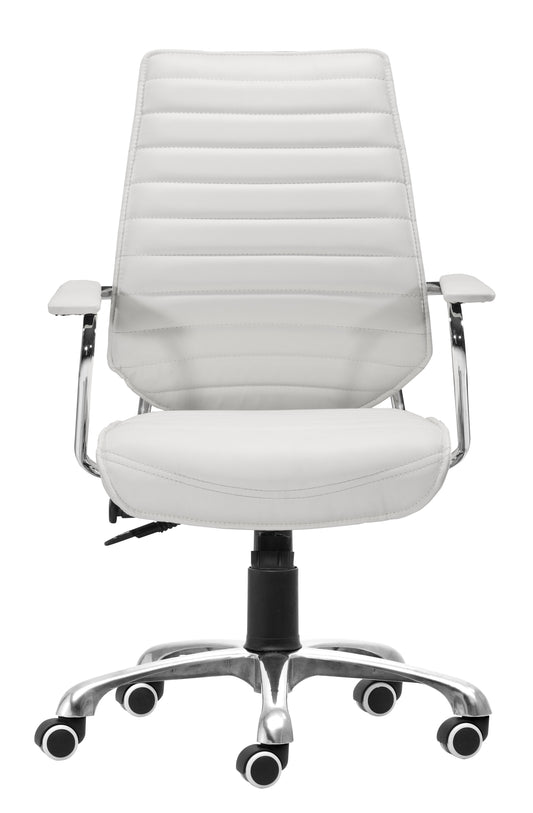 Low Back Office Chair White - Modern & Ergonomic Seating for Home & Office