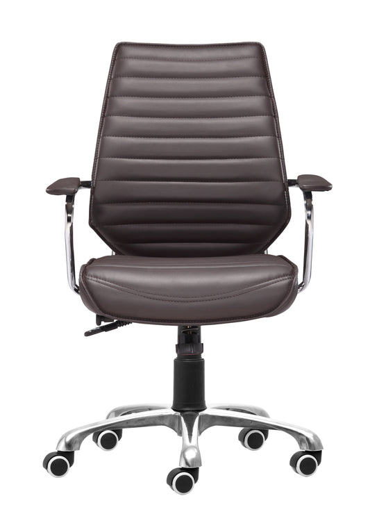 Low Back Office Chair Espresso - Modern & Ergonomic Seating for Home & Office