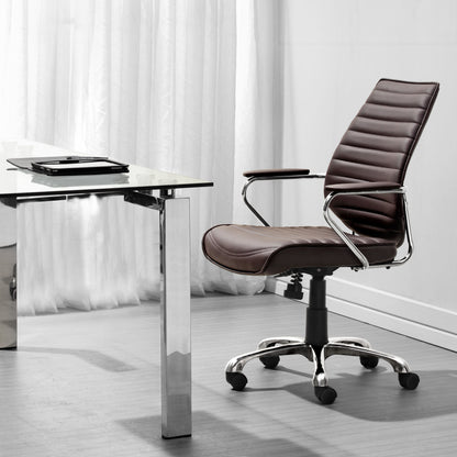 Low Back Office Chair Espresso - Modern & Ergonomic Seating for Home & Office