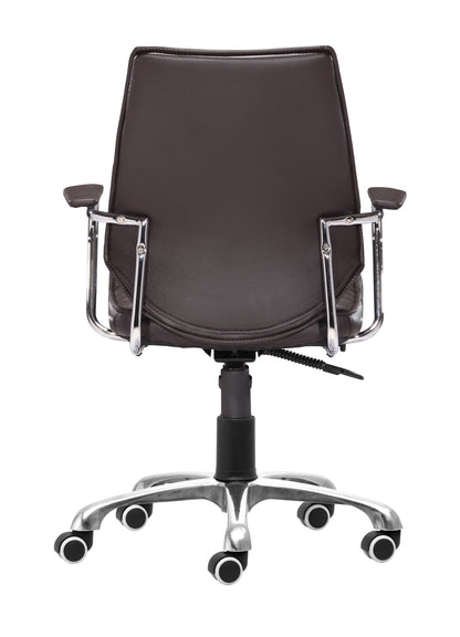 Low Back Office Chair Espresso - Modern & Ergonomic Seating for Home & Office