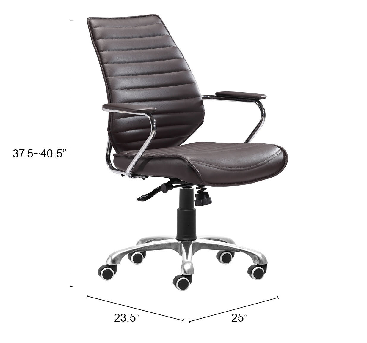 Low Back Office Chair Espresso - Modern & Ergonomic Seating for Home & Office
