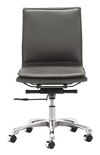 Plus Armless Office Chair Gray