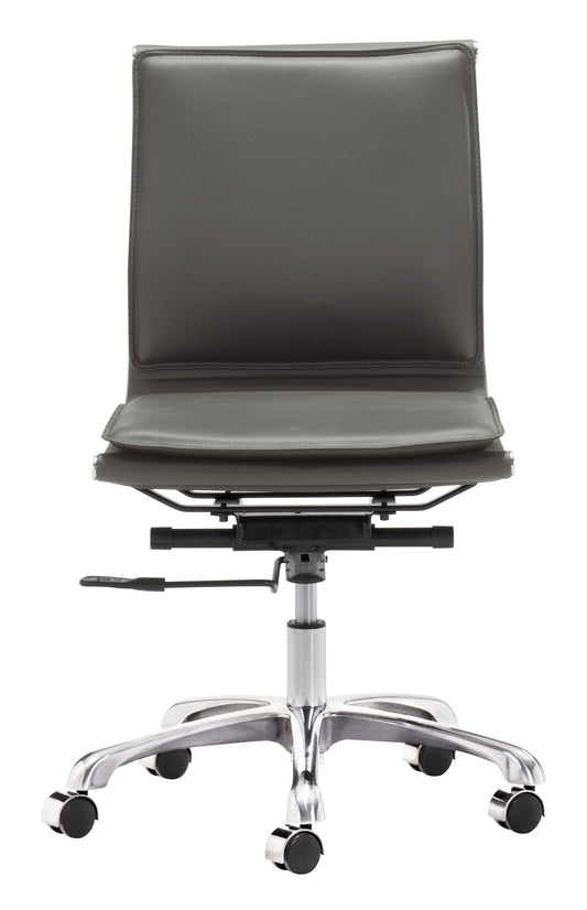Plus Armless Office Chair Gray