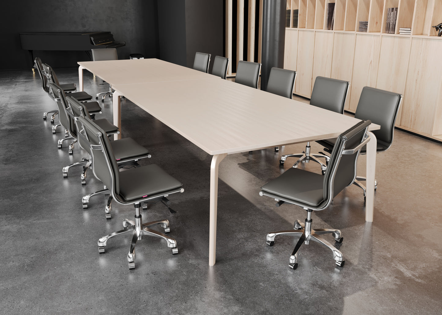 Plus Armless Office Chair Gray