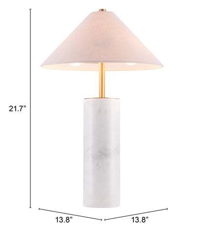 Table Lamp Beige & White - Elegant & Durable Dining Table Lamp for Stylish Spaces