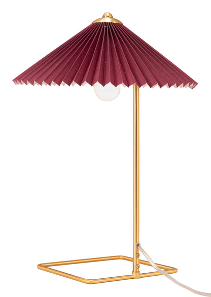 Table Lamp Red & Gold - Elegant & Durable Dining Table for Stylish Spaces