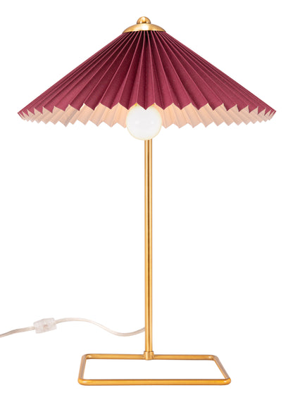 Table Lamp Red & Gold - Elegant & Durable Dining Table for Stylish Spaces