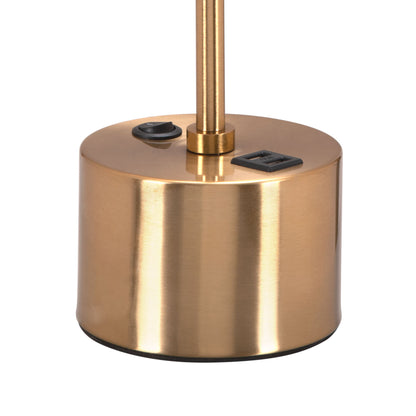 Table Lamp Brown & Brass - Elegant & Durable Dining Table Lamp for Stylish Spaces