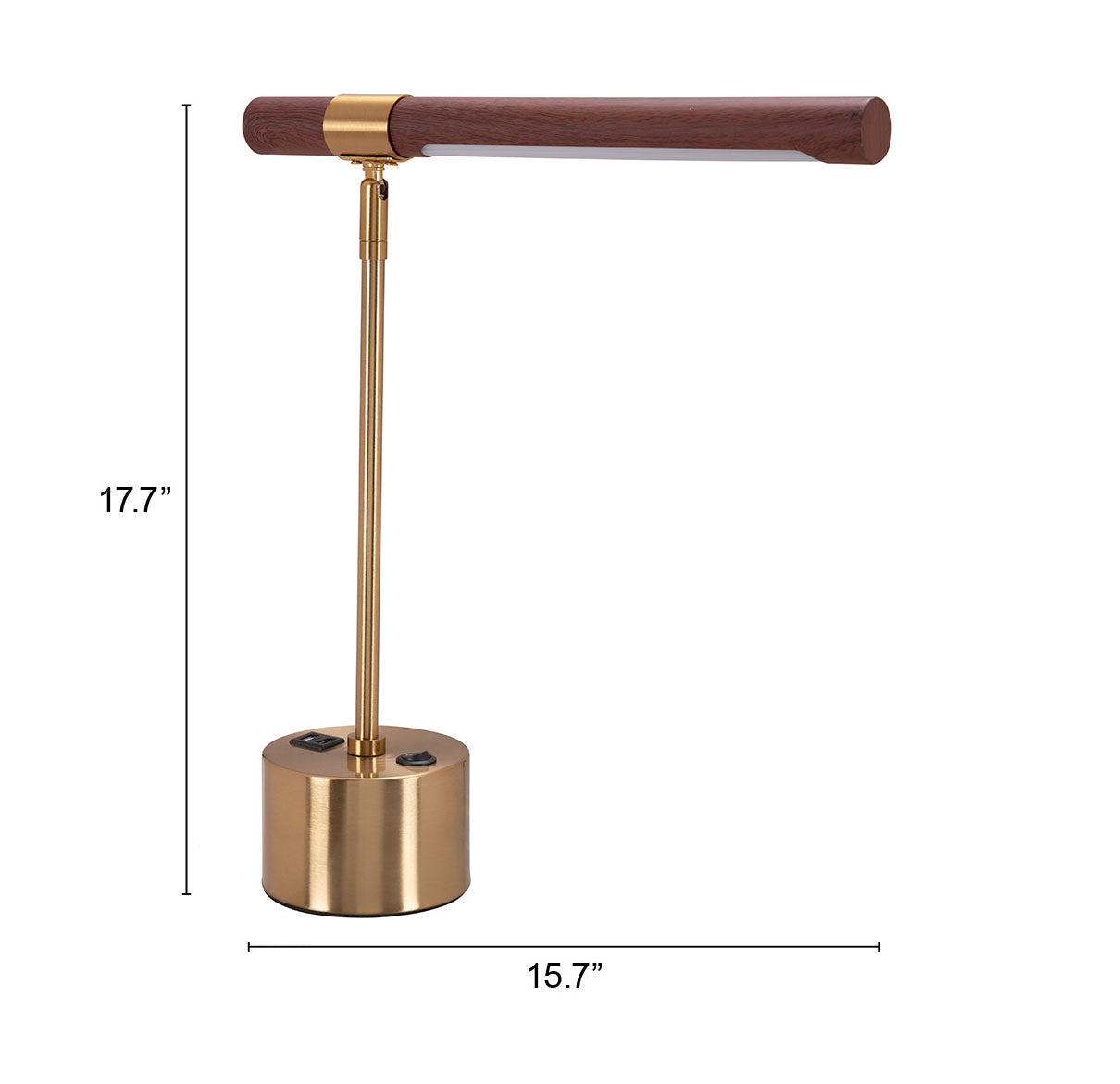 Table Lamp Brown & Brass - Elegant & Durable Dining Table Lamp for Stylish Spaces