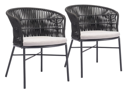 Dining Chair (Set of 2) Black - Modern & Ergonomic Seating for Home & Office
