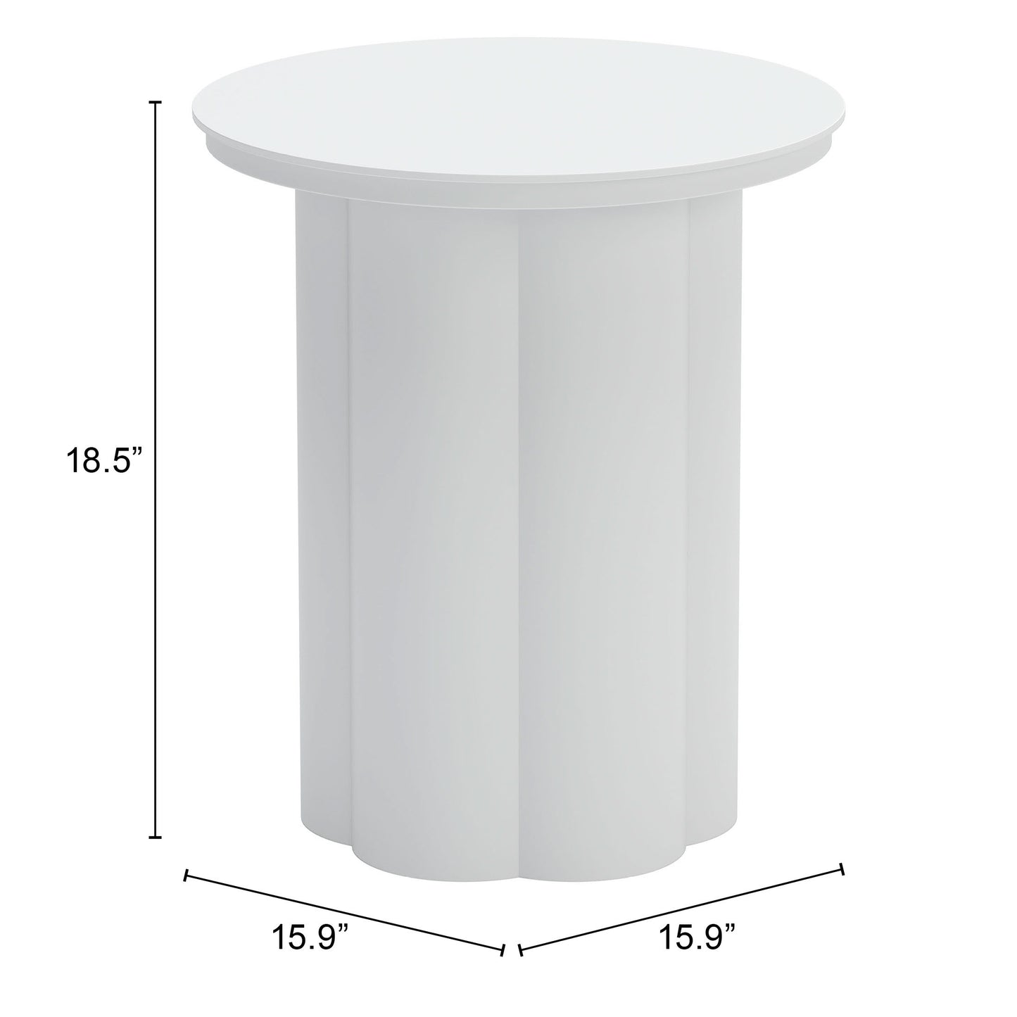 Side Table White - Elegant & Durable Dining Table for Stylish Spaces