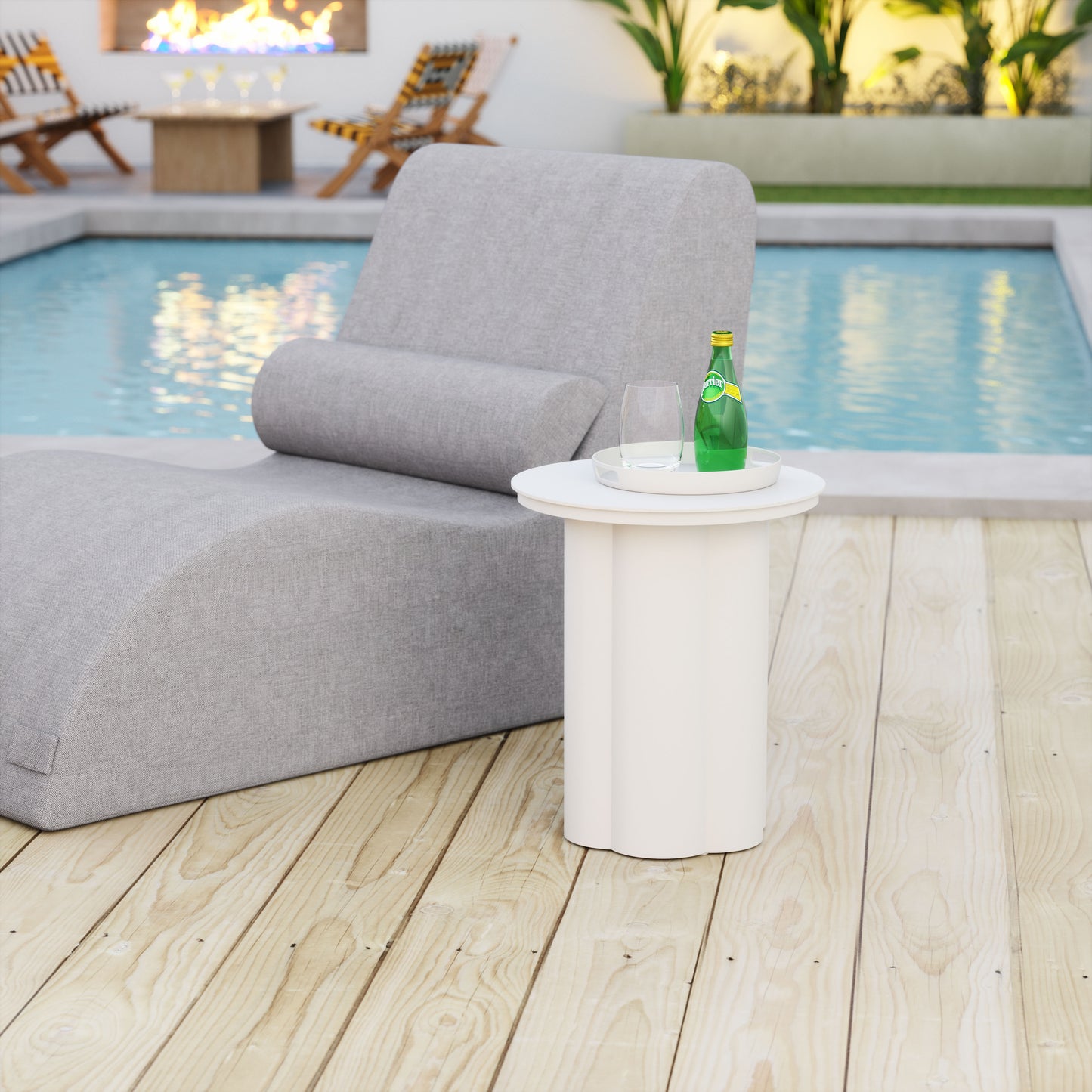 Side Table White - Elegant & Durable Dining Table for Stylish Spaces
