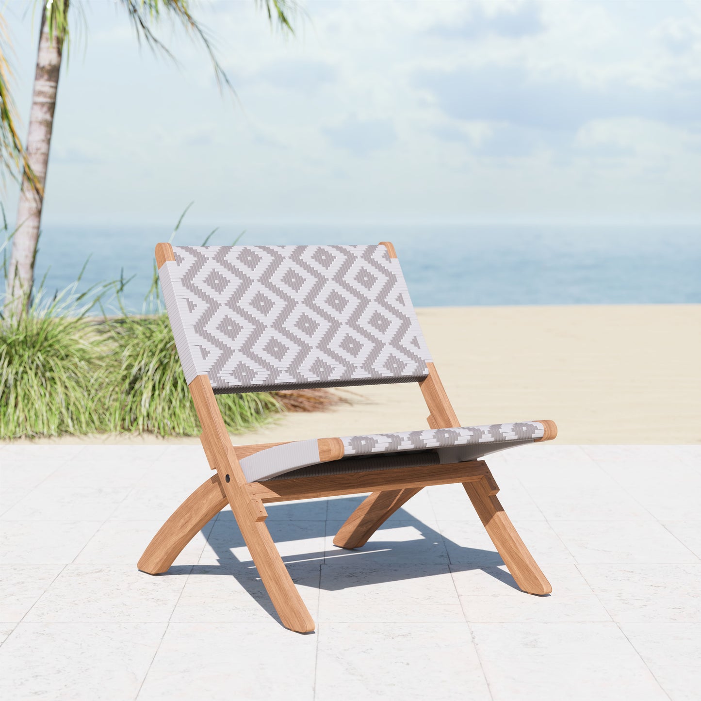 Chaise longue Tide multicolore