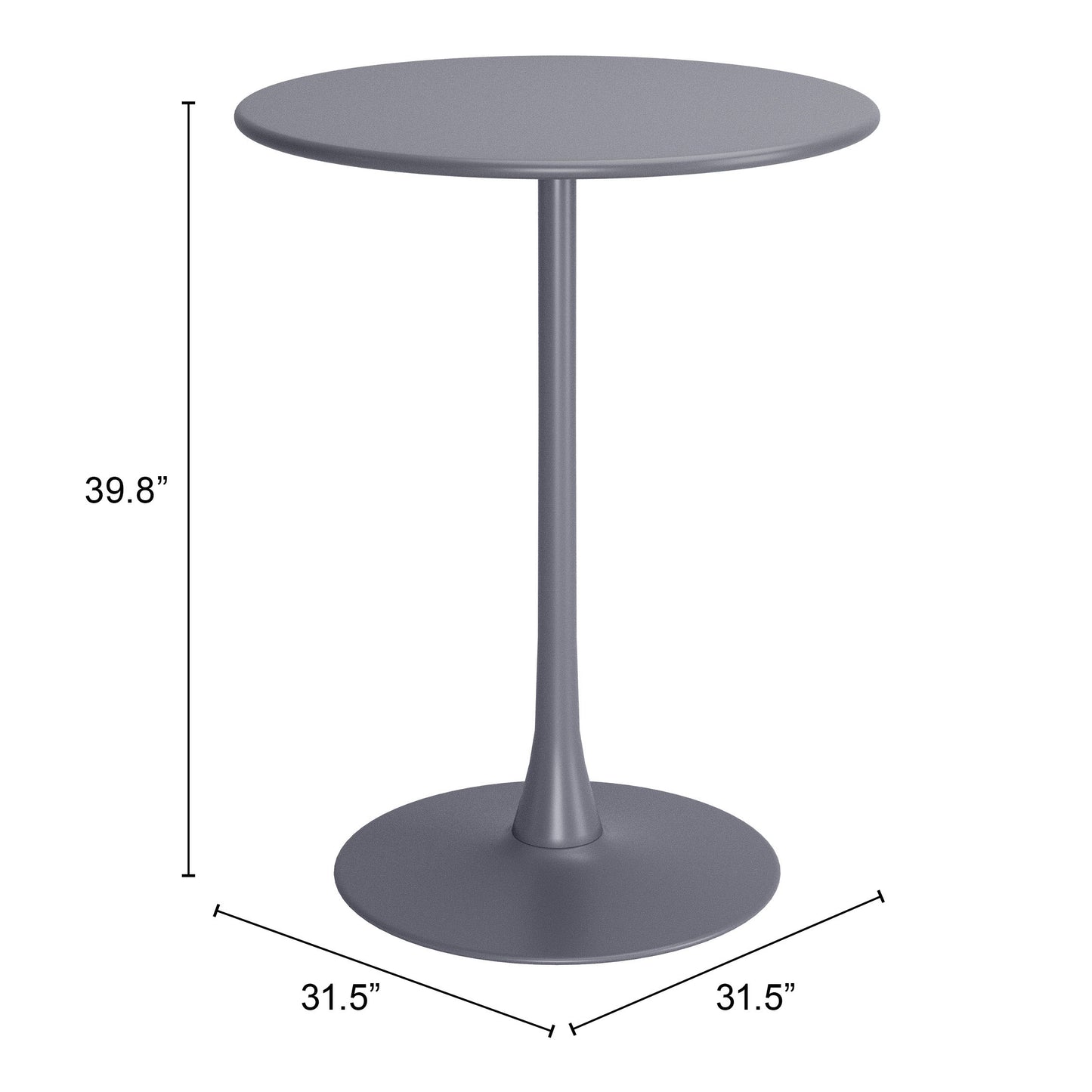 Bar Table Gray - Elegant & Durable Dining Table for Stylish Spaces