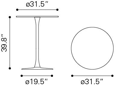Bar Table Gray - Elegant & Durable Dining Table for Stylish Spaces
