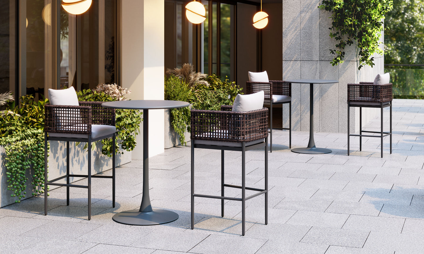 Bar Table Gray - Elegant & Durable Dining Table for Stylish Spaces