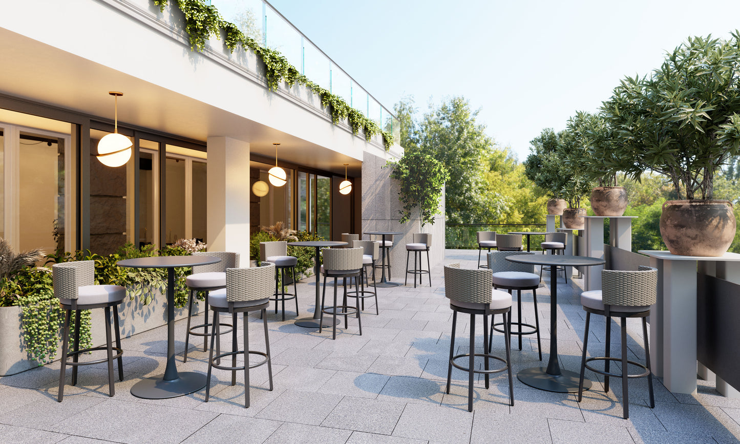 Bar Table Gray - Elegant & Durable Dining Table for Stylish Spaces
