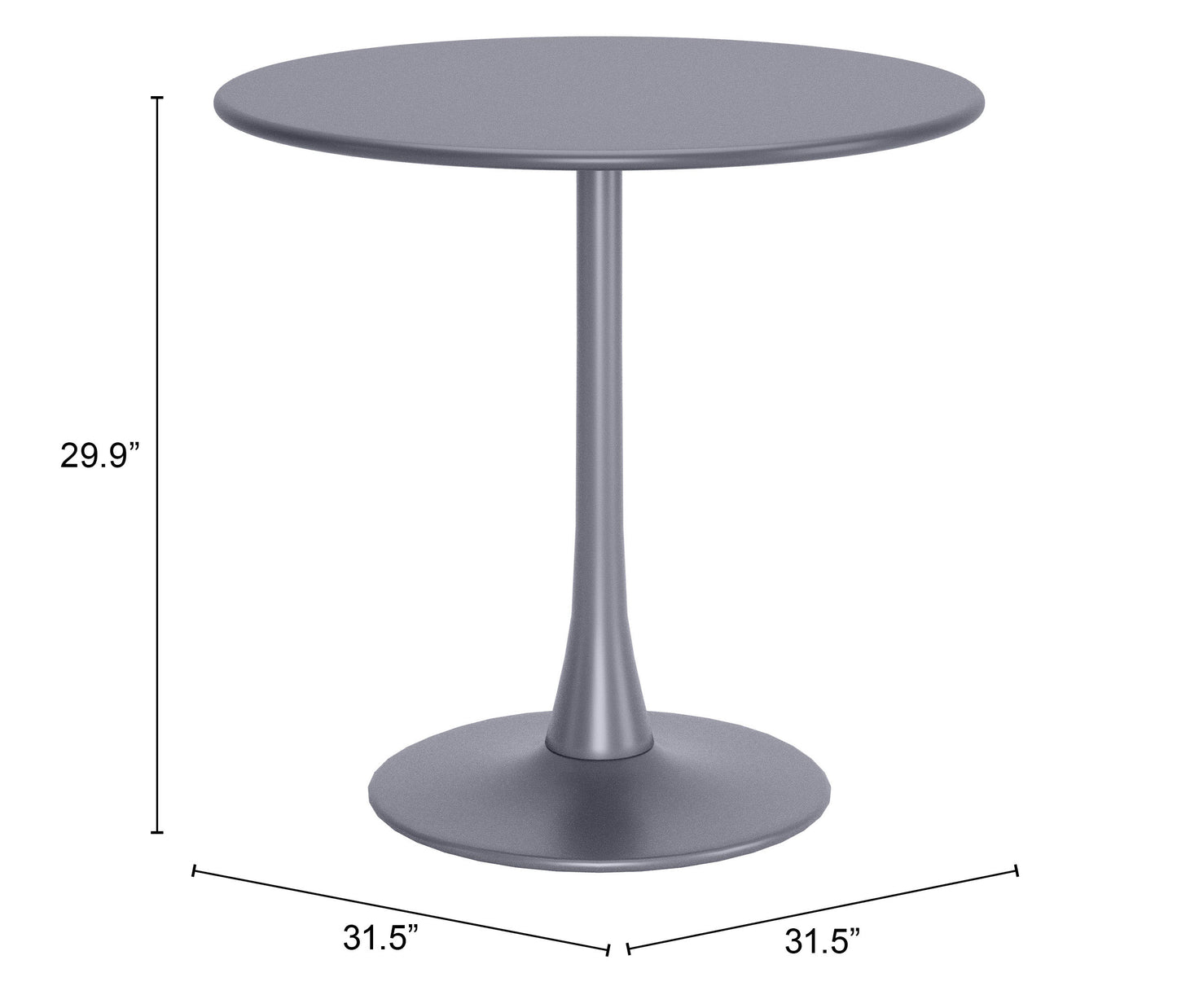 Table à manger Soleil grise