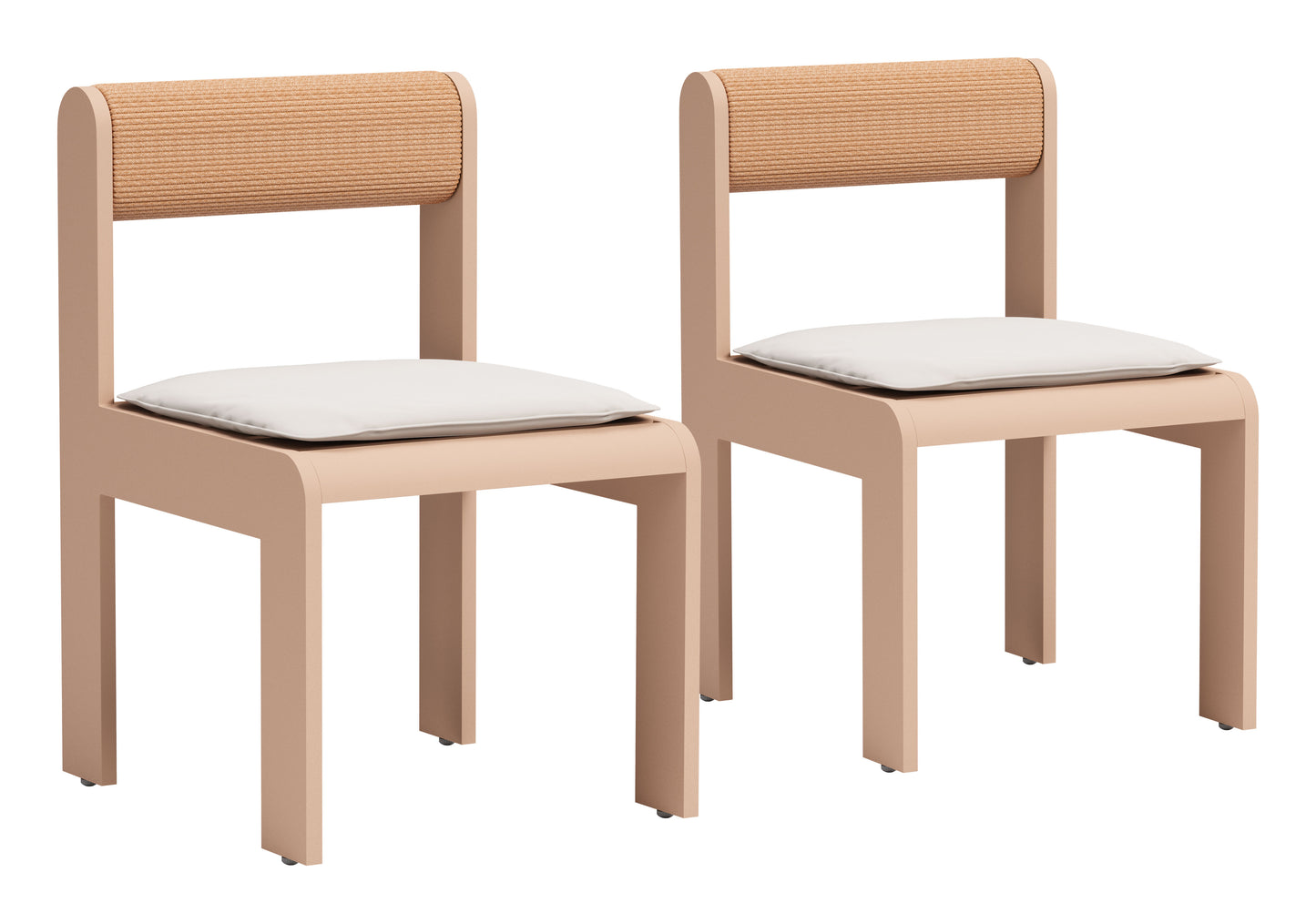 Chaise de salle à manger Island (ensemble de 2) blanche