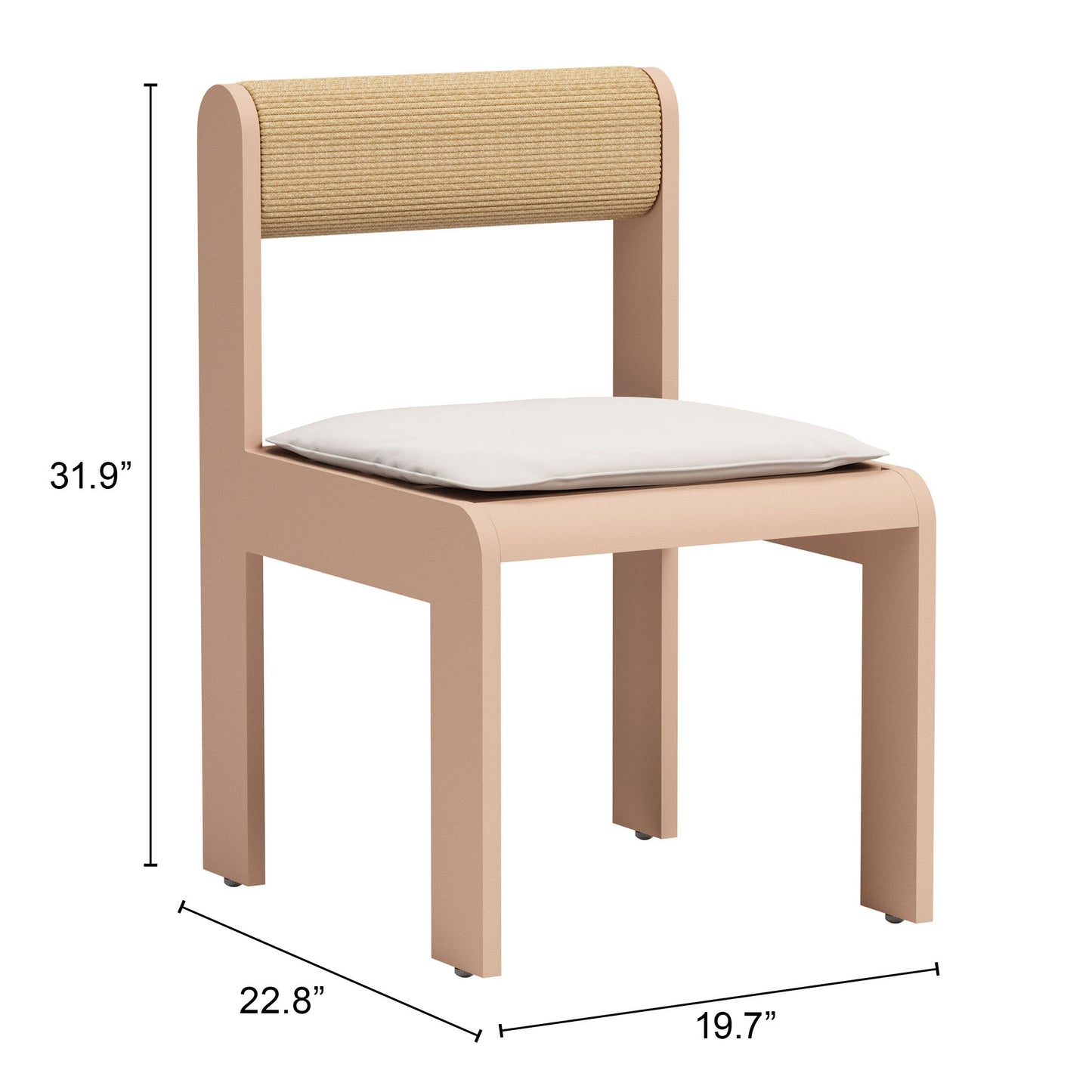 Chaise de salle à manger Island (ensemble de 2) blanche