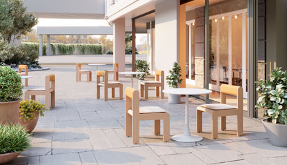 Chaise de salle à manger Island (ensemble de 2) blanche