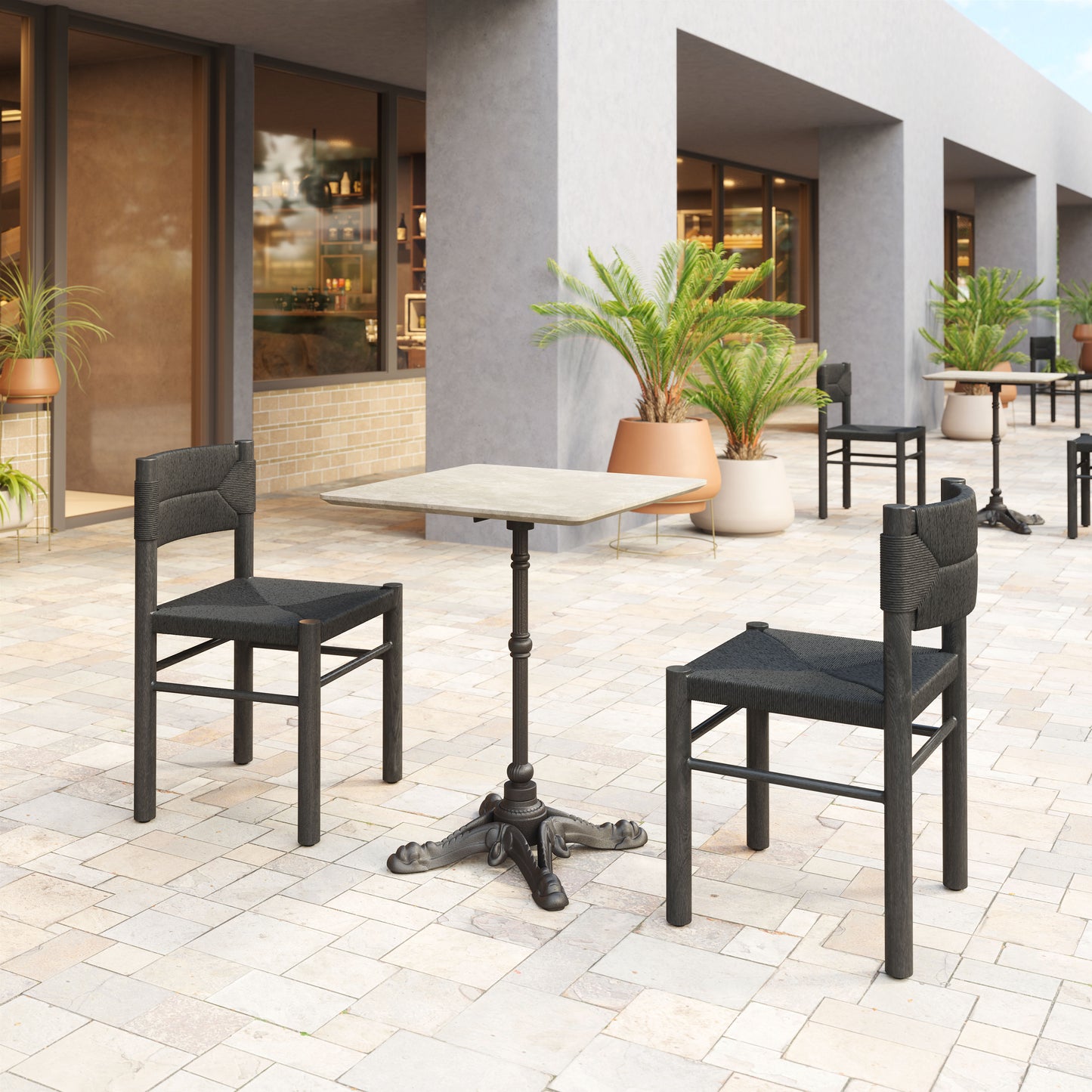 Dining Chair (Set of 2) Black - Modern & Ergonomic Seating for Home & Office