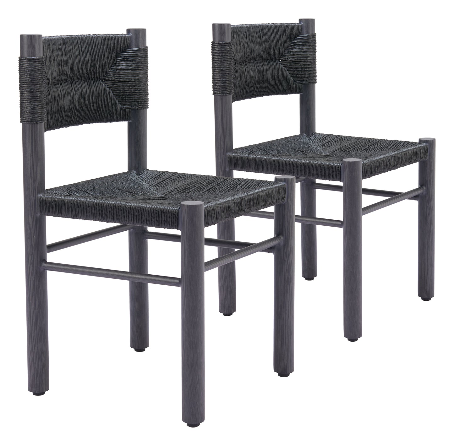 Dining Chair (Set of 2) Black - Modern & Ergonomic Seating for Home & Office