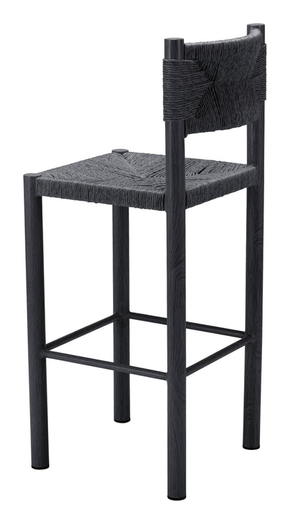 Tabouret de bar Iska (lot de 2) noir