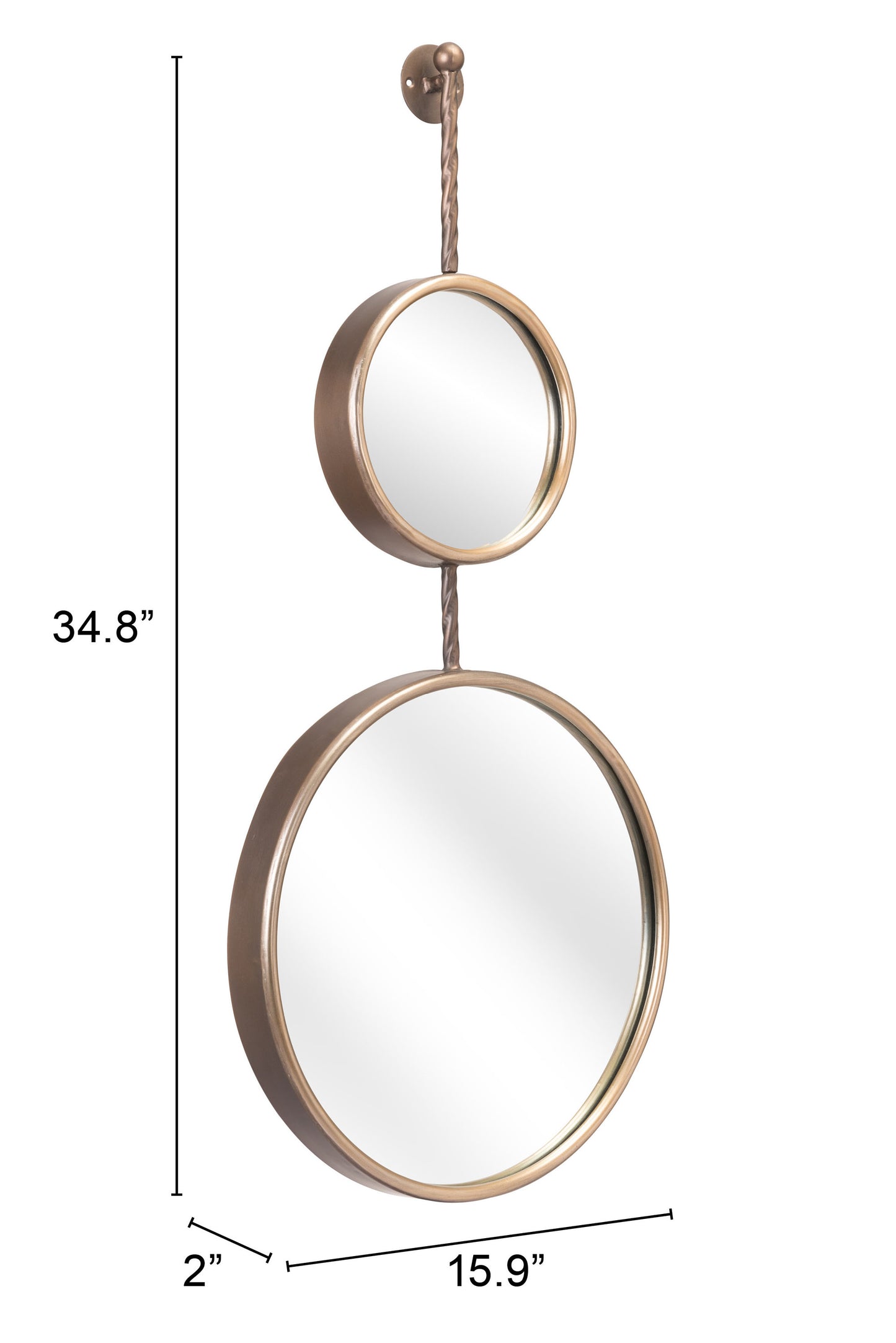 Miroir Mott Bronze