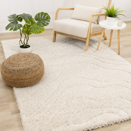 Modern Geometric Cream Area Rug